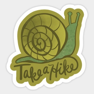 Take a Hike Snail Sticker